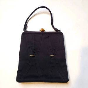 Crown Lewis Vintage Satin Handbag